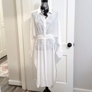 🤍Willow & Root🤍 - White L/S Button Down Long Top